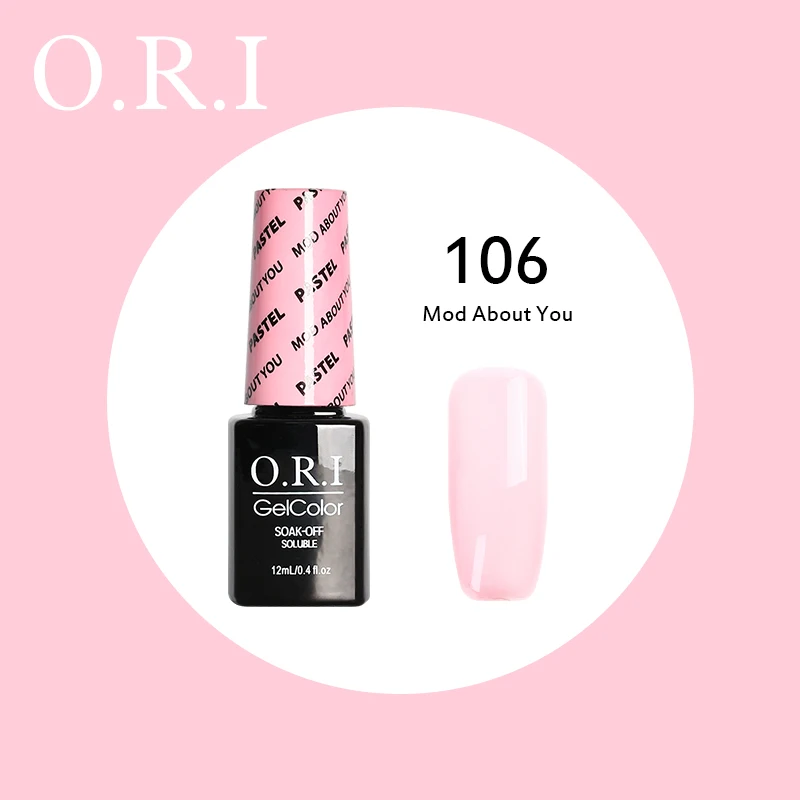 106 O.R.I 1 шт. 12 мл УФ-гель для ногтей УФ гель для ногтей лак Гибридный впитывающий гель маникюрный лак Гель-лак Полупостоянный Гель-лак - Цвет: 106