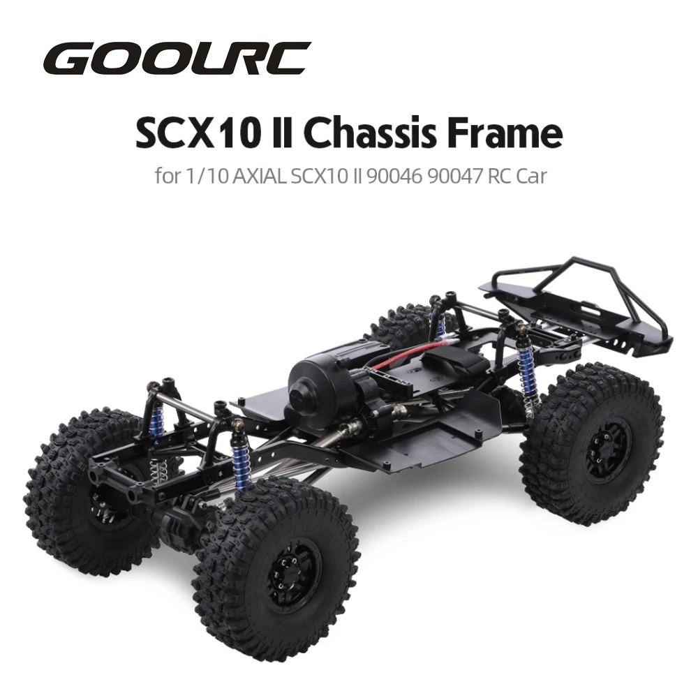 313 мм Колесная база Шасси Рама для 1/10 AXIAL SCX10 II 90046 90047 RC Гусеничный альпинистский Автомобиль DIY