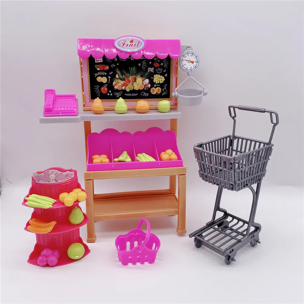 2020 модные Барби аксессуары для кукол принцесс пластиковая корзина покупок +