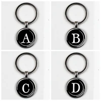 xkhlhj 26 english alphabet keychain name first letter abcd pendant key chain car wallet handbag men and women jewelry gift