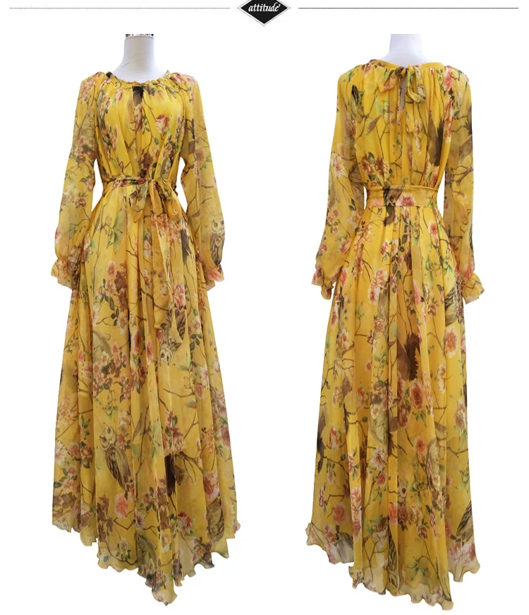 Свободное шифоновое Модное Длинное Платье летняя одежда Абая мусульманская