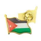 Jordan Броши с флагом для женщинмужчин, эмалевые булавки, гальванизированный фотоотворотворотникфотоэлемент