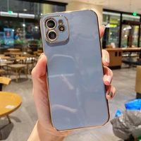 plating lens protection phone case for iphone 12 pro max 11 pro max x xr xs max 7 8 6 6s shockproof protective cover soft