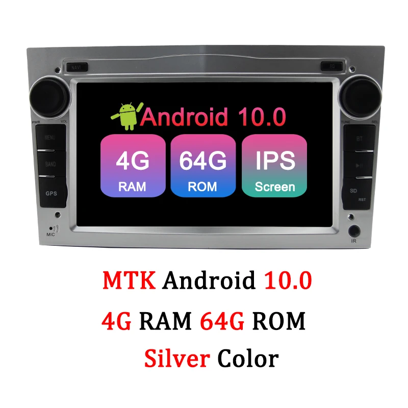 4G 64G IPS Silver Автомобильный мультимедийный плеер AUTOTOP Opel Android 2 Din Android 9,0 Opel DVD gps для Astra Meriva Vectra Antara Zafira Corsa Vauxhall - Цвет: 4G 64G IPS Silver