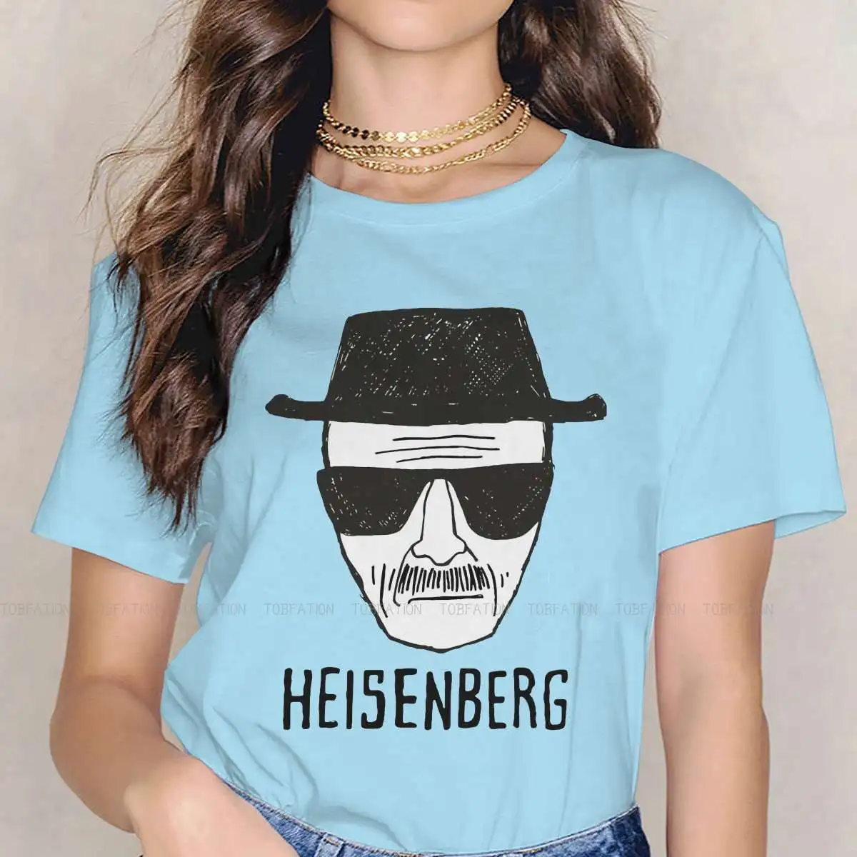 

Breaking Bad Walter White Chemistry Teacher TShirt for Woman Girl 5XL Heisenberg Basic Summer Sweatshirts T Shirt Quality Loose