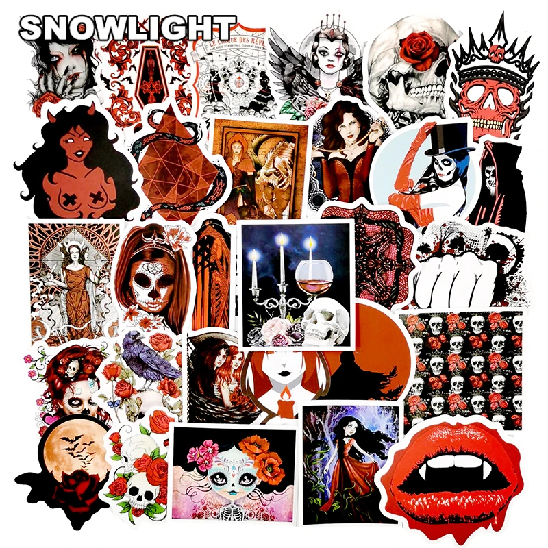 10/50 шт./компл. водонепроницаемые наклейки в готическом стиле с граффити для