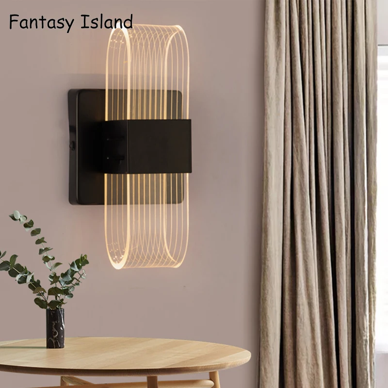 Современный светодиодный настенный светильник с Крытый Настенный декор