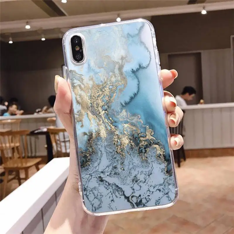 

Vintage Marble Phone Case Transparent soft For iphone 5 5s 5c se 6 6s 7 8 11 12 plus mini x xs xr pro max