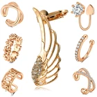 Клипсы для ушей из нержавеющей стали, манжеты для ушей, спиральный для хряща, клипсы для сережек, не пирсинга хрящей, серьги для женщин, принадлежности для девочек