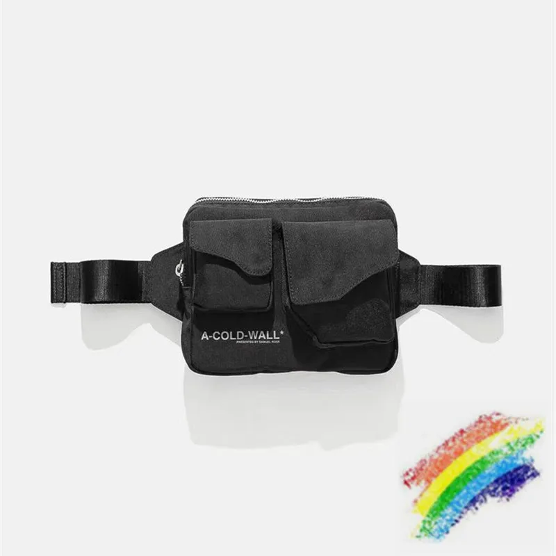 

High Quality A-COLD-WALL* Crossbody Bag Men Women Canvas ACW Shoulder Bag Casual A COLD WALL Chest Bag