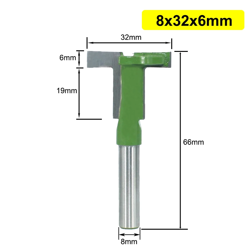 Фреза по дереву с Т-образным пазом и хвостовиком 8 мм 1 шт. - купить выгодной цене |