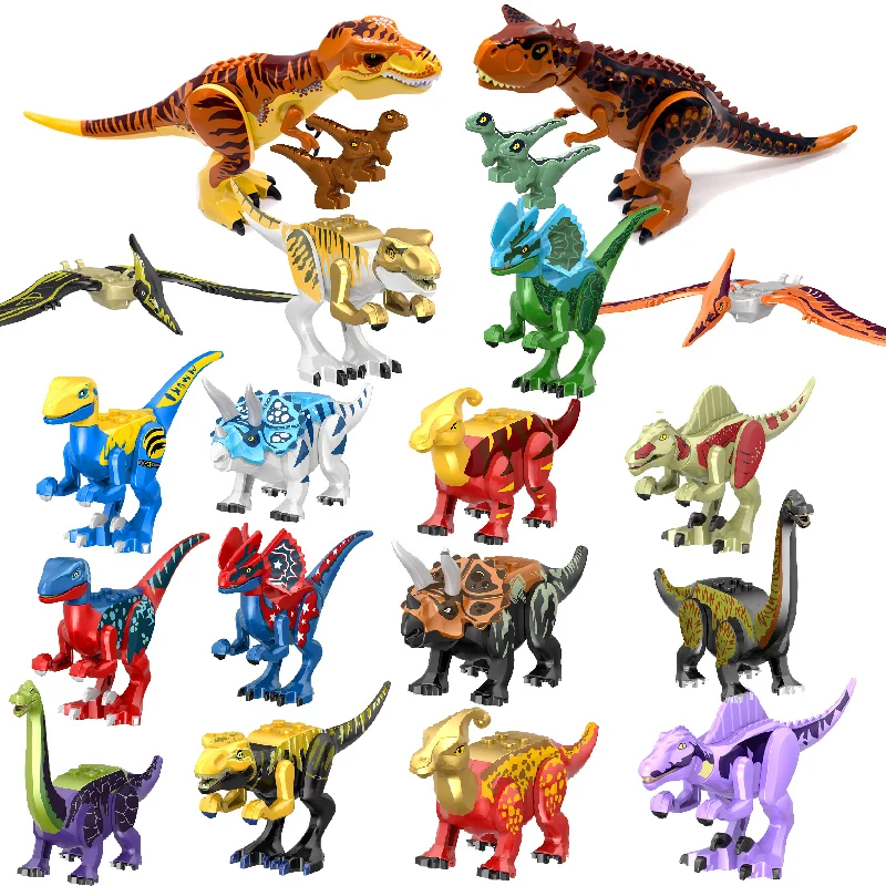 Новинка 2021 набор моделей Динозавров Юрского периода строительные блоки кирпичи