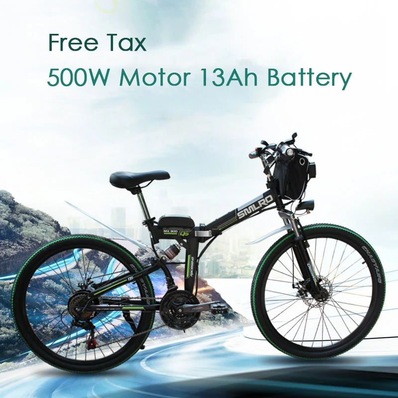 

New Design 500W 48V 13AH Electric Bicycle 26 Inch Wheel Folding Electric Bike High Quality for Adults and Teenagers