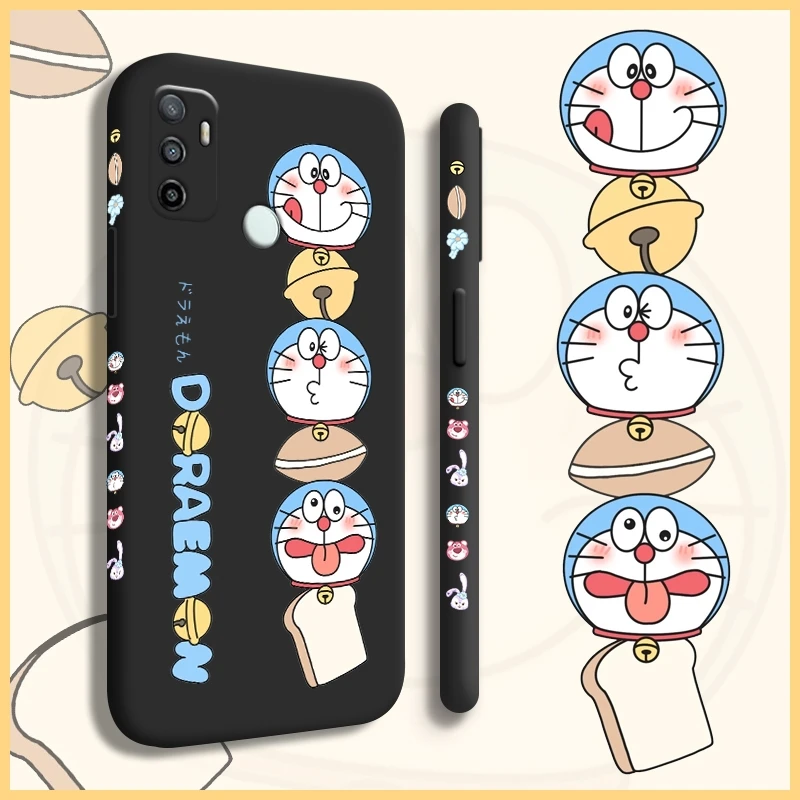 

For OPPO A33 2020 A53S 5G A53 5G A72 5G a8 A31 2020 A54 4G A54 5G Case with Cute Side pattern back cover silica cartoon casing