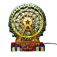 musical worlds fair grand animated ferris wheel with rotating motion and led lights show