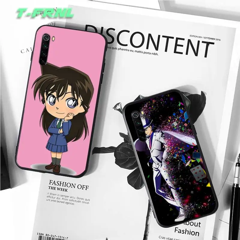 Японское аниме Детектив Конан чехол для телефона Red mi Note 9 Mi 3 7 8 9se 7a 8t 10 Pro Lite Крышка