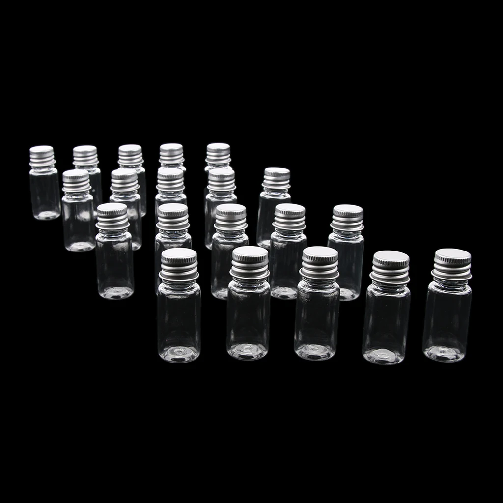 

20x Travel Empty Refillable Essential Oils Makeup Bottles Containers 10ml