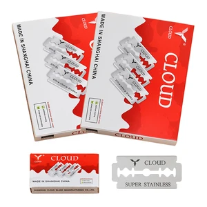 100 шт., двухстороннее лезвие для бритвы, лезвия для бритвы из нержавеющей стали, мужские бритвенные бритвы, ручное бритвенное лезвие, инструменты для бритья C0011A