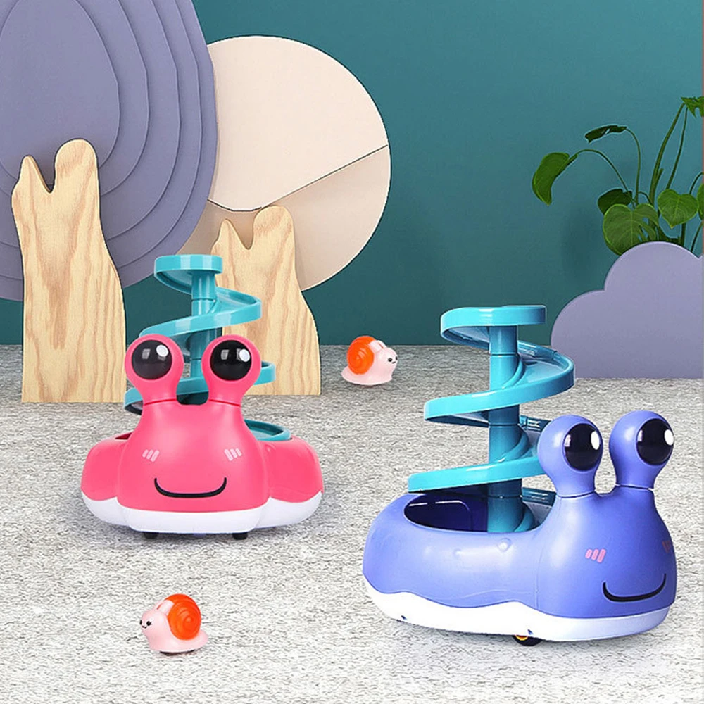 3Pcs Kids Mini Inertia Race Snail Car Sliding Toy Set Cartoon Running Motor Vehical Baby Spiral Chute Boys Girls Gifts | Игрушки и хобби