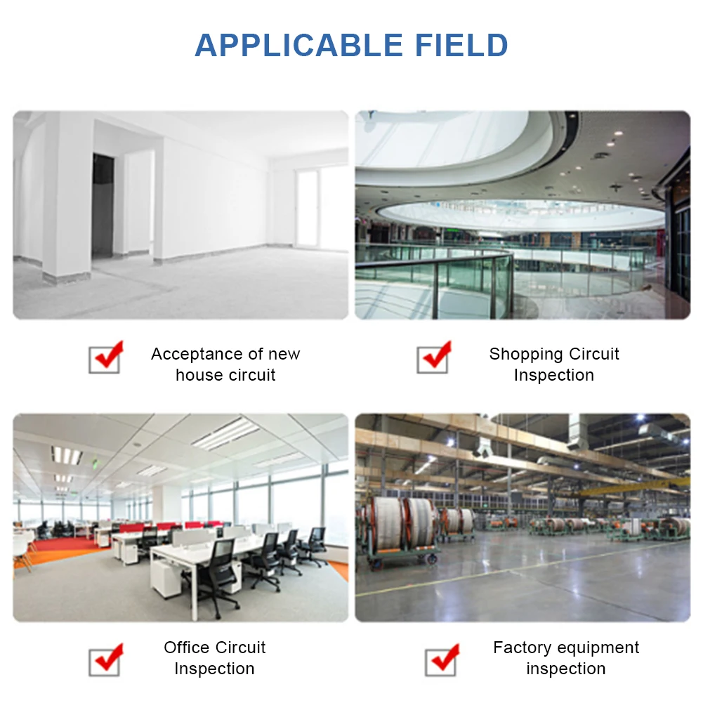 

HT107 Socket Tester Pro Voltage Test RCD 30mA UK EU Plug Multifunction Plastic RCD Automatic Outlet Detector With LCD Display