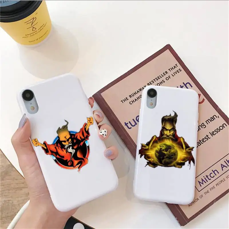 

Thunderdome Hardcore Wizard Phone Case For Iphone 6 6s 7 8 Plus XR X XS XSmax 11 12 Pro Mini Max Candy White Silicone Cover