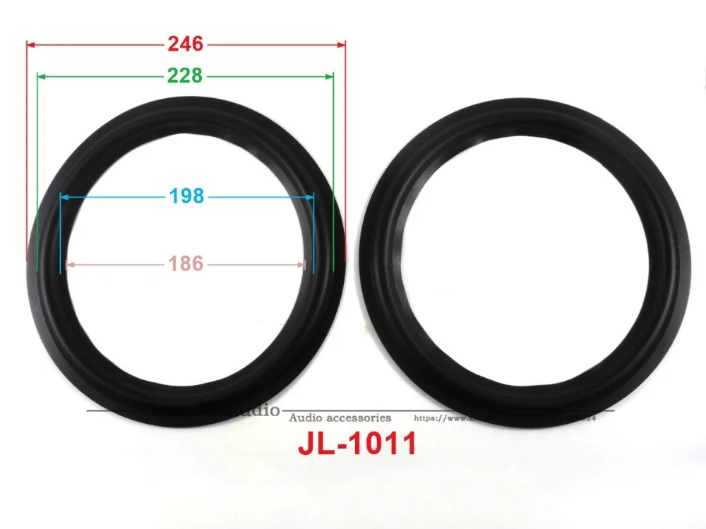 Новинка 10 шт./лот = 5 пар 10-дюймовых запасных частей низкочастотного динамика/резиновый объемный динамик (246 мм/228 мм/198 мм/186 мм)