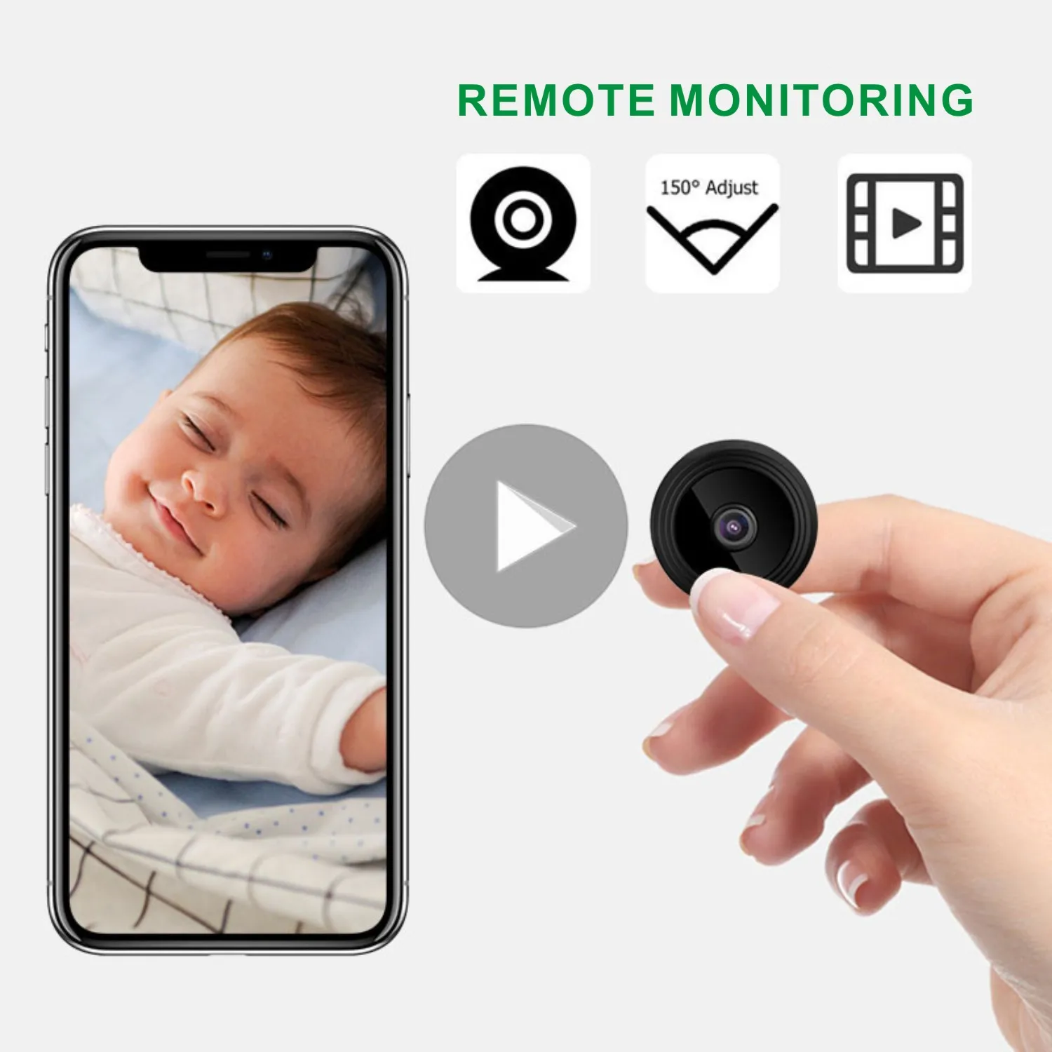 Миниатюрная Wi Fi IP камера 1080P HD видеонаблюдения домашняя наружная комнатная микро