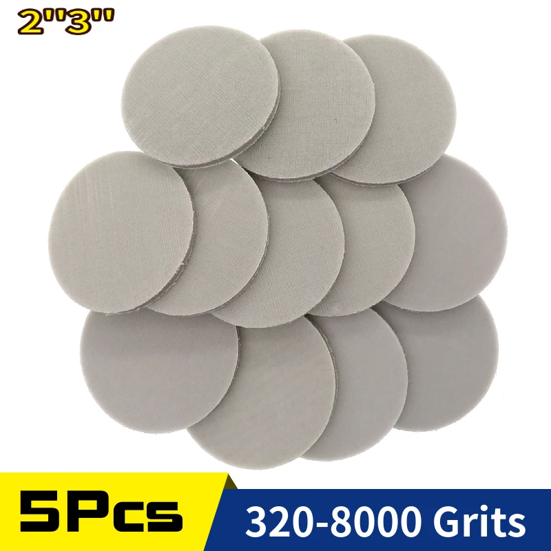 

Sponge Foam Sandpaper 3 Inch 75mm Wet Dry 2 Inch 50mm Sanding Disc 320-8000 Grit Polishing Buffer Pad Sanding Paper Hook Loop