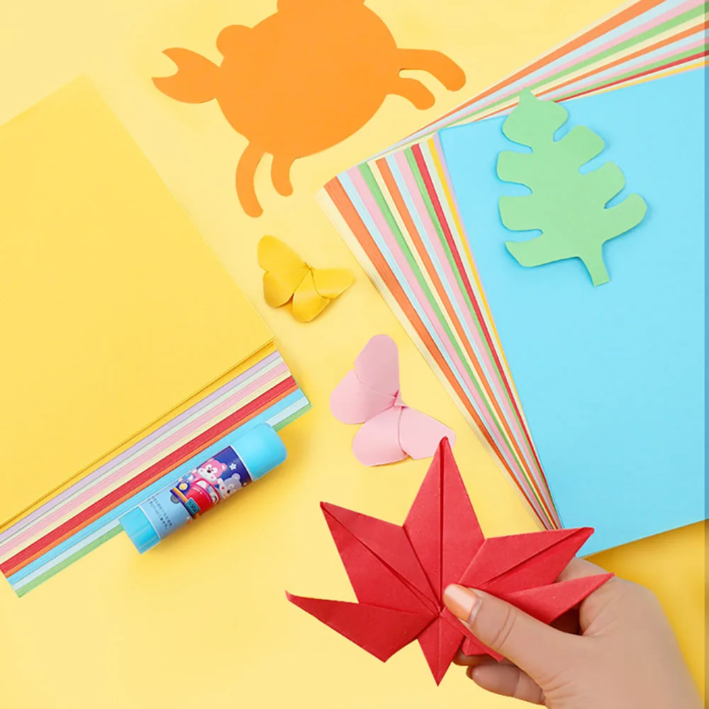 

10 Colors 100pcs Square Origami Paper Handmade Craft Paper Folding Paper Multicolor Kids Handmade DIY Scrapbooking Craft Decor