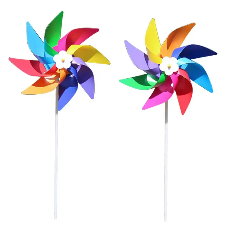 

Plastic Colorful Windmill Wind Spinner Kids Toy Lawn Garden Yard Party Decor Outdoor Handmade XX9E