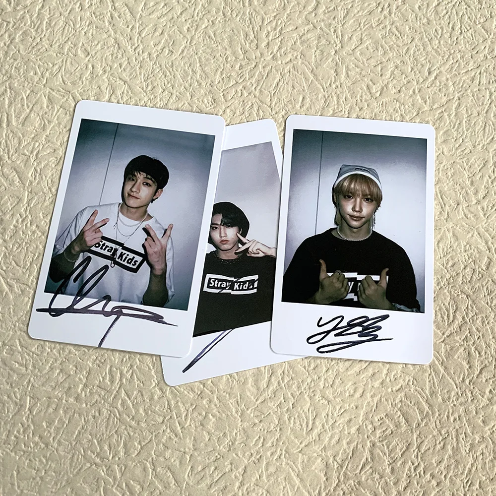 7 шт./компл. Kpop STRAY дети подписанные фотокарты K-pop Straykids фото карты для коллекции