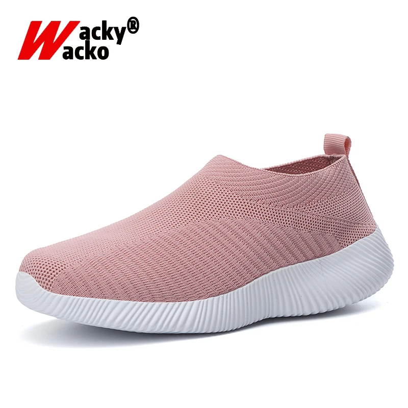 Женские кроссовки с дышащей сеткой Wacky мягкие Прогулочные на платформе без