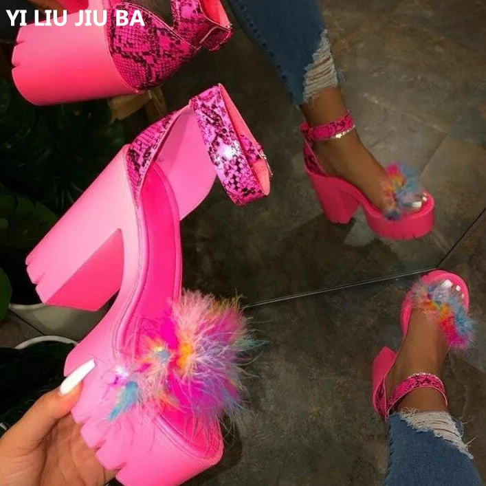 Сандалии женские на очень высоком каблуке повседневная обувь римские Босоножки