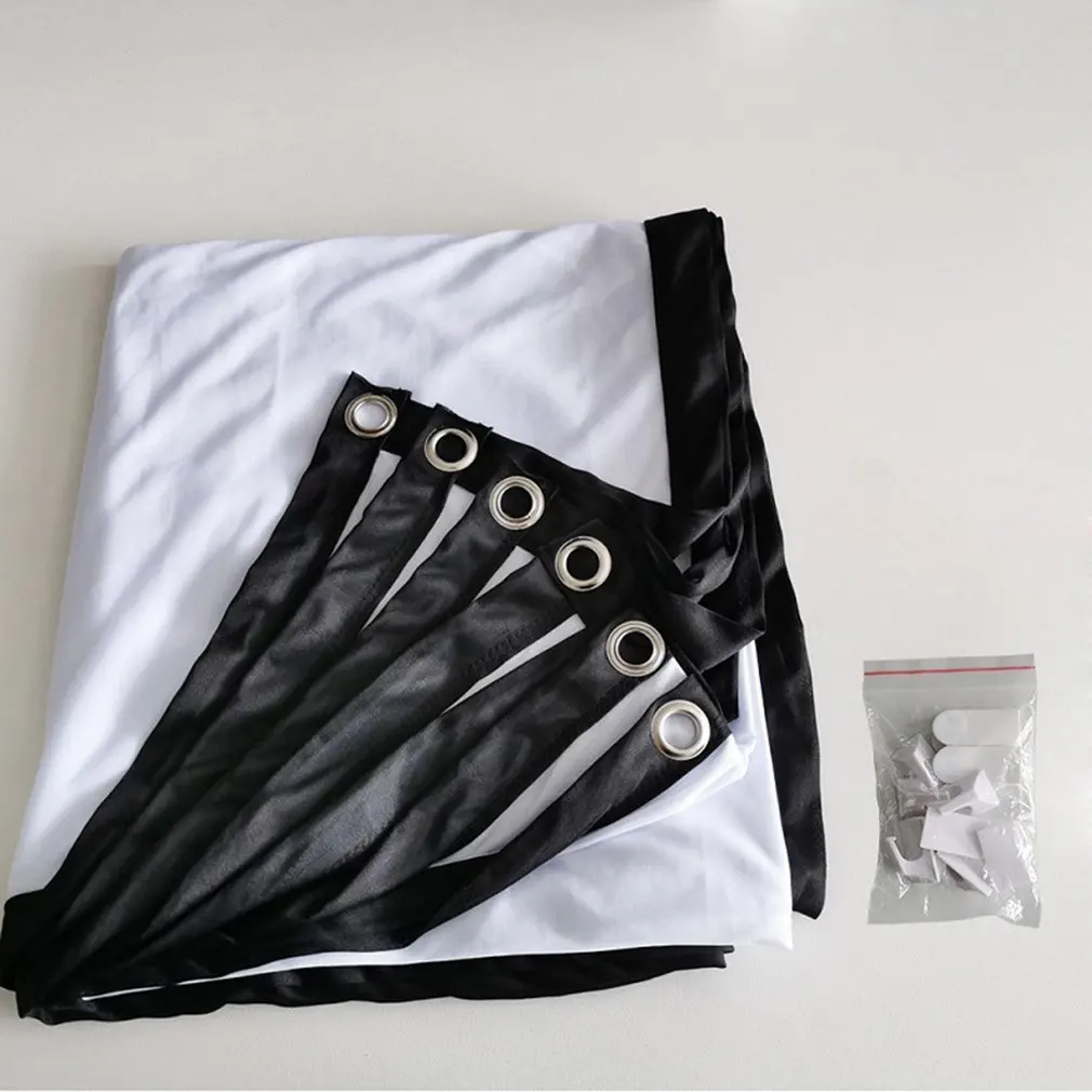 

Screens For Projector Portable,60 100 120 inch 16:9,Polyester Outdoor Movie Screen For Travel Home Theater DLP Projektor Curtain