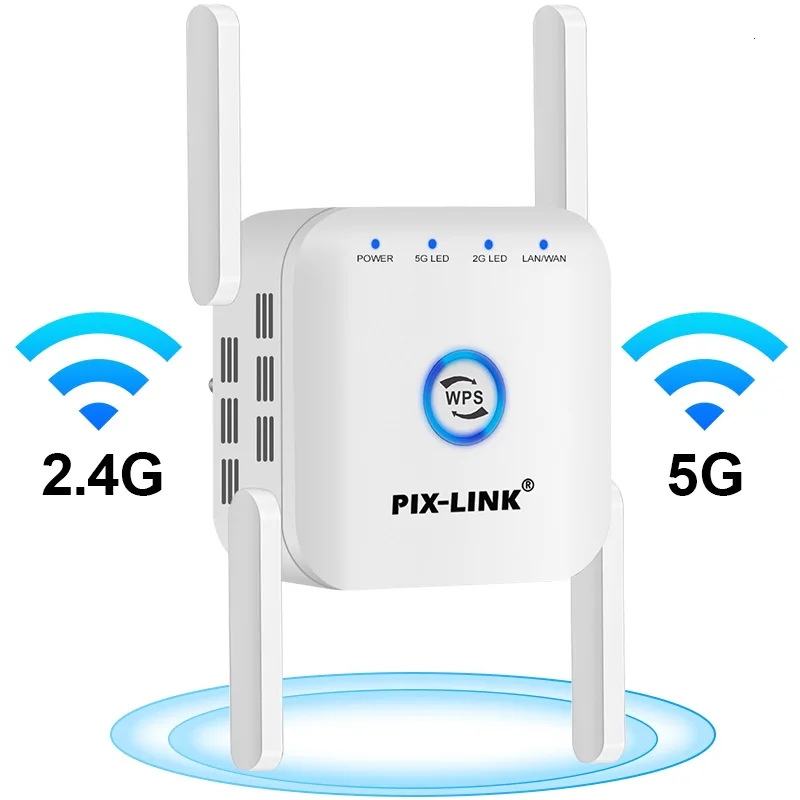 

5Ghz Wireless WiFi Repeater Wi Fi Booster 2.4G 5G Wi-Fi Amplifier 300Mbps 1200 Mbps 5 ghz Signal WiFi Long Range Extender