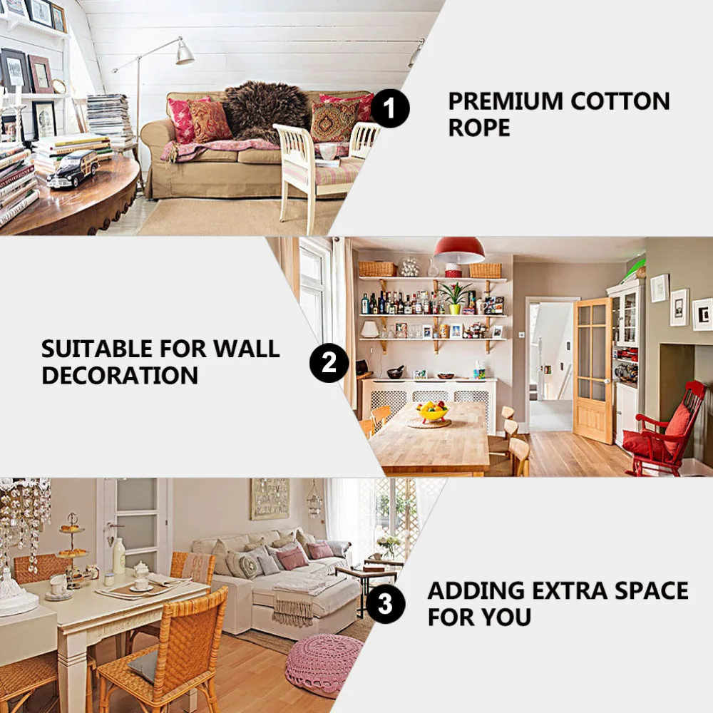 1 шт. в богемном стиле тканые стеллажи для выставки товаров Гостиная настенные