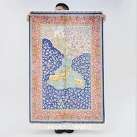 3'x4.5' Antique Oriental Deer Design Carpet Exquisite Hand Knotted Persian Design Silk Rug (YWX212A)