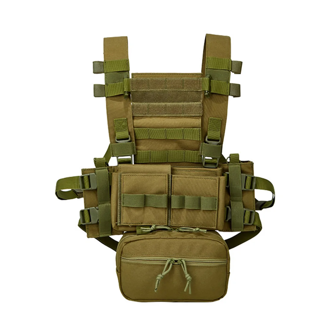 

BUCKSGEAR Wargame Multifunctional Lightweight MK3 Tactical Chest Rig Vest - MCBK/Grey/CP/Olive Drab/Black/Khaki