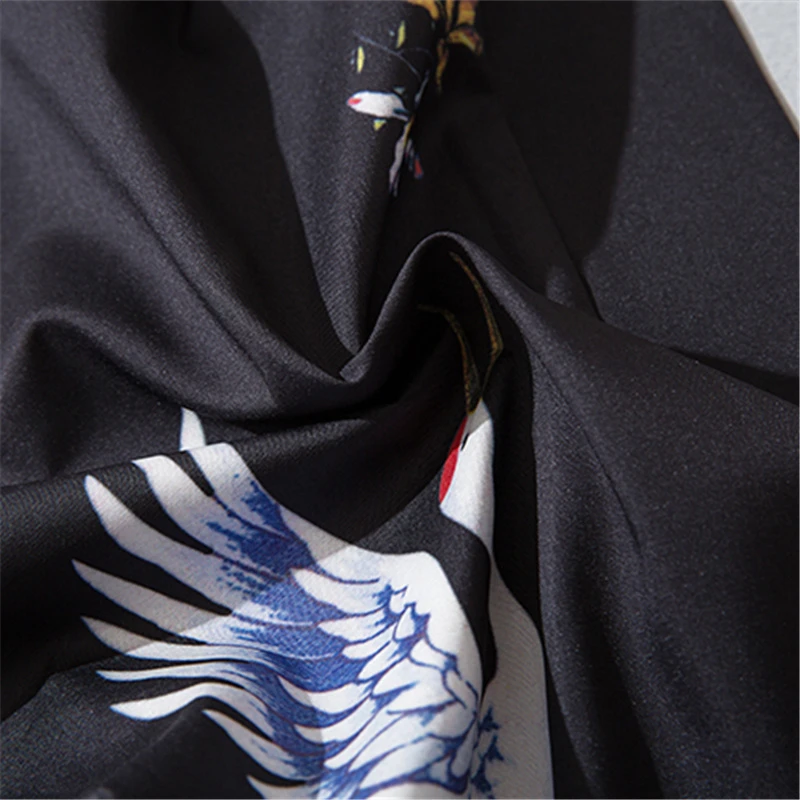 

Print Crane Tokyo Streetwear Men Unisex Kimono Cardigan Japanese Style Women Japan Yukata Haori Robe Traditional Asian Clothes