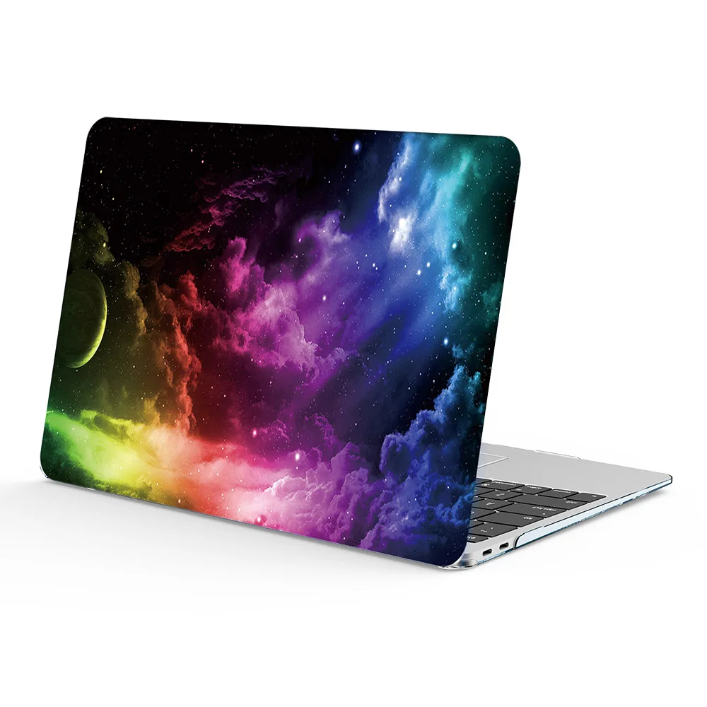 Жесткий чехол для ноутбука с изображением Вселенной звездного неба + клавиатуры
