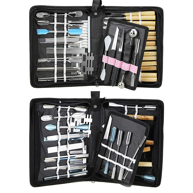 

Culinary Carving Tool Set 46 in 1 Fruit/vegetable Garnishing/cutting/slicing Set Garnish Kitchen Tool Set In Stock