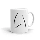 Звездный путь за пределами стиля Inspire-белая кружка (11 унций)