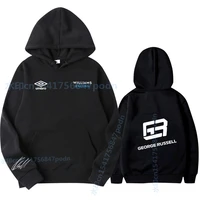 2021 autumn winter formula one racer george russell f1 williams team racing fans hoodie team logo menwomen oversized hoodies