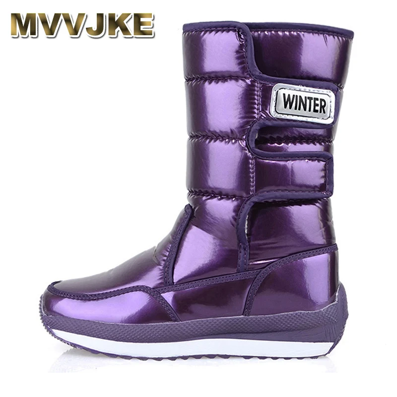 

Женские зимние сапоги MVVJKEwomen, теплые сапоги на платформе, до середины икры