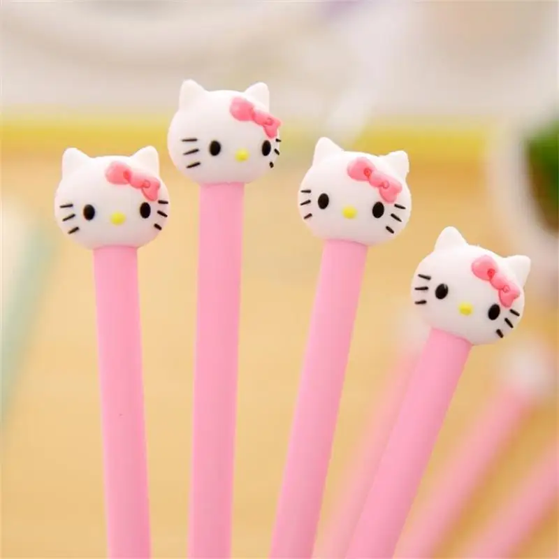 TOPSTHINK милые hello kitty канцелярские гелевые ручки kawaii школьные розовые креативные