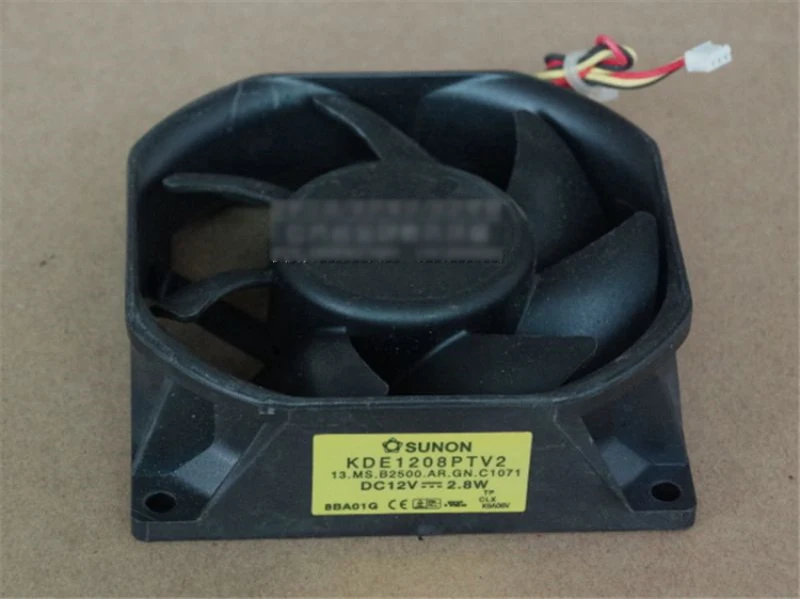 Оптом и продажи Оригинальные SUNON KDE1208PTV2 13.MS. B2500.AR.GN DC12V 2 8 Вт 80x80x25MM сигнализация