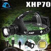 p70 highlight headlamp usb rechargeable battery indicator zoom led headlamp waterproof night fishing headlamp camping lantern