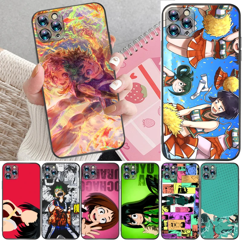 

My Hero Academia Todoroki Shouto Tomura Boku Bakugou Katsuki Dabi Shigaraki Phone Case For iPhone 11 Pro Max Carcasa Back Cover