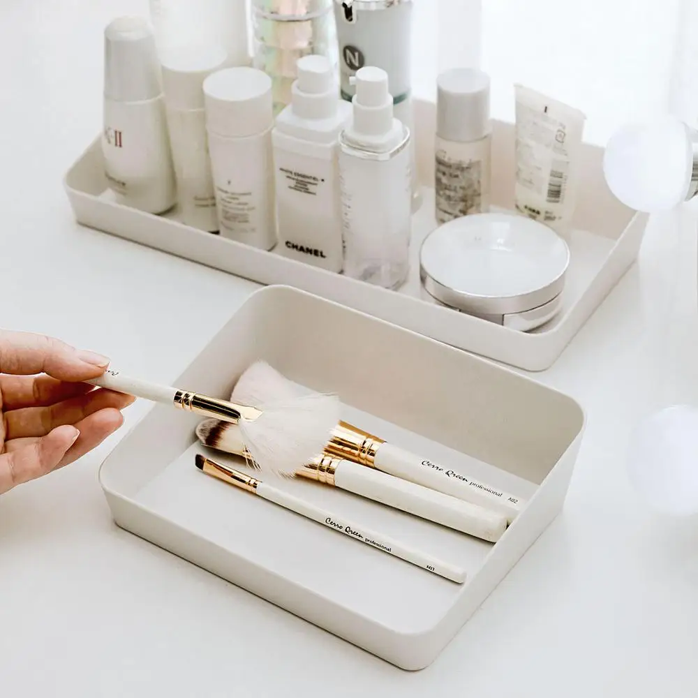 Прямоугольная настольная коробка для хранения косметики кухонный ящик