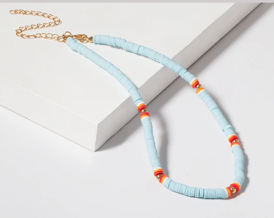 SHIXIN Boho цветное колье-чокер для женщин модное Радужное корейское ожерелье этническое украшение воротника на шею колье